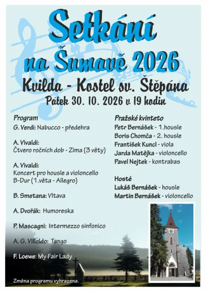 Smyčcový koncert 30.10.26, 19:00